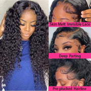 30 32 inch Transparent Deep Wave 13x6 Lace Front Human Hair Wigs 13x4 Lace Frontal Wig Human Hair Wigs 100% Human Hair Quality