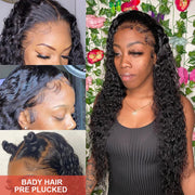 13x6 13x4 Kinky Curly Lace Front Human Hair Wigs Brazilian Deep Wave Frontal Wig For Women 100% Natural Human Hair Wigs On Sale