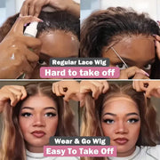 40 Inch Highlight Ombre Deep Wave Glueless Wig Human Hair Ready To Wear Brazilian Colored 13x4 Curly Lace Frontal Wigs For Women