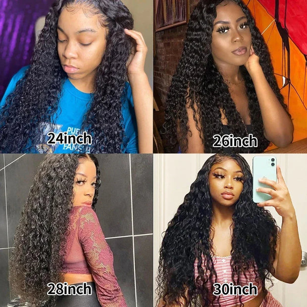 30 32 inch Transparent Deep Wave 13x6 Lace Front Human Hair Wigs 13x4 Lace Frontal Wig Human Hair Wigs 100% Human Hair Quality
