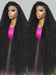 250% High Density 40 38 Inch Deep Wave 13x6 HD Lace Front Human Hair Wig Loose Water Wave Curly 13x4 Lace Frontal Wig Human Hair