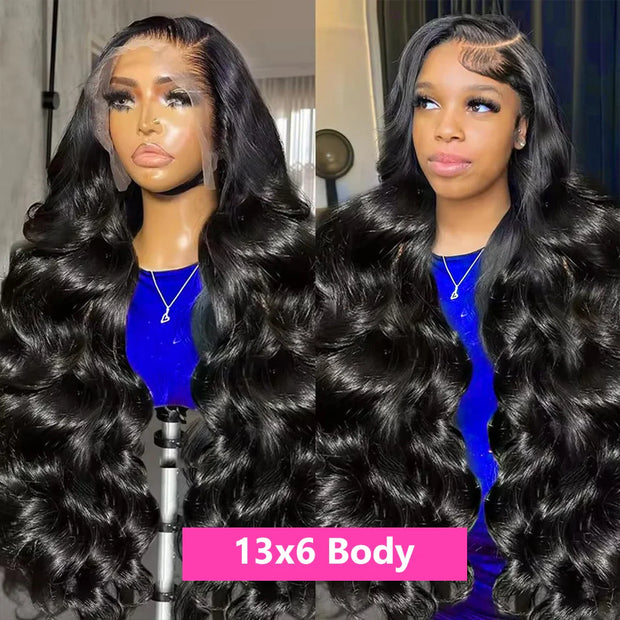 30 32 inch Transparent Deep Wave 13x6 Lace Front Human Hair Wigs 13x4 Lace Frontal Wig Human Hair Wigs 100% Human Hair Quality