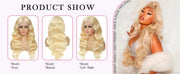 300 Density Blonde 613 Lace Front Wigs 13x6 HD Lace Body Wave Wig 40 42 Inch Brazilian Pre Plucked Colored Lace Frontal Remy Wig