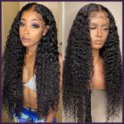 300% Density 40 46 Inch Deep Wave 13x6 HD Lace Front Human Hair Wig Loose Water Curly 13x4 Lace Frontal Wig Human Hair For Women