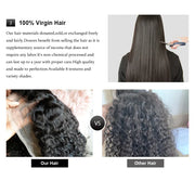 250 300 Density 13x6 HD Lace Frontal Wig Deep Wave Curly Human Hair Wigs For Women Water Wave 13x4 Lace Front Human Hair Wig 200
