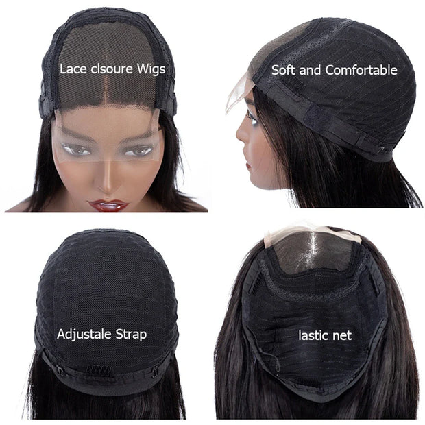 30 32 inch Transparent Deep Wave 13x6 Lace Front Human Hair Wigs 13x4 Lace Frontal Wig Human Hair Wigs 100% Human Hair Quality