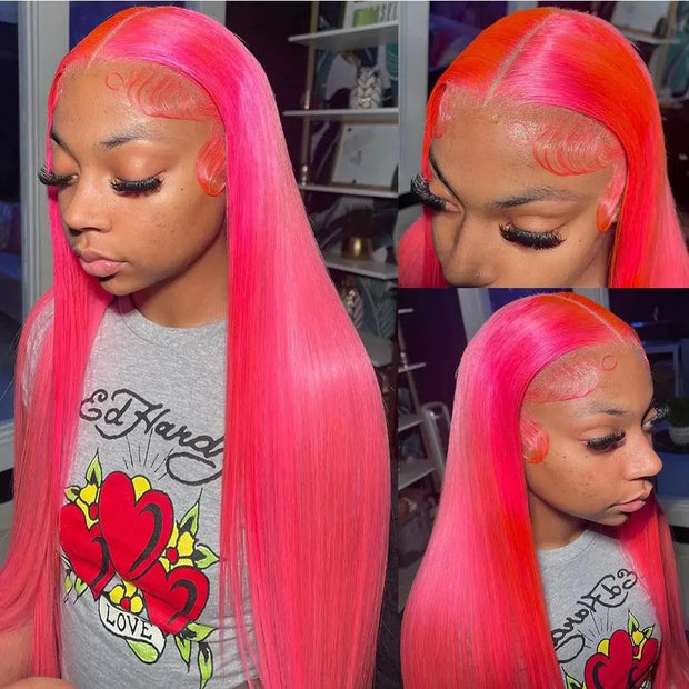 13x6 613 Blonde HD Lace Front Human Hair Wigs Brazilian Straight Human Hair Wigs For Women Transparent 13x6 Lace Frontal Wigs