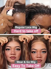 40 Inch Highlight Ombre Deep Wave Glueless Wig Human Hair Ready To Wear Brazilian Colored 13x4 Curly Lace Frontal Wigs For Women