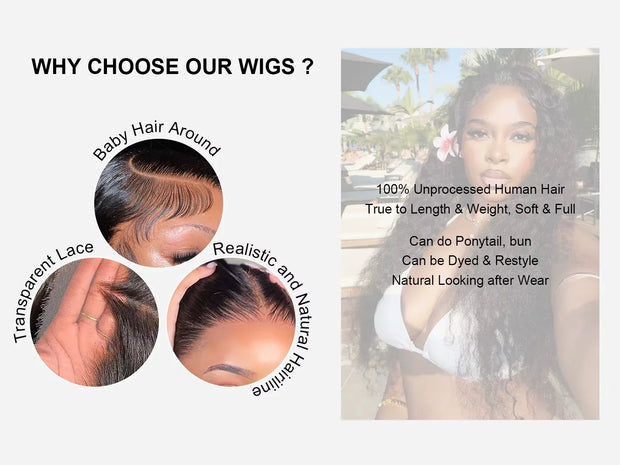 280% Density 13x6 Deep Wave Lace Frontal Human Hair Wigs Hd Loose Deep Wave 14x4 Lace Front Wig Curly Closure Wigs For Women