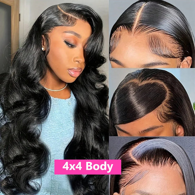 30 32 inch Transparent Deep Wave 13x6 Lace Front Human Hair Wigs 13x4 Lace Frontal Wig Human Hair Wigs 100% Human Hair Quality