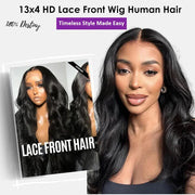 30 32 Inch Body Wave Transparent 13x6 Lace Frontal Human Hair Wigs Natural Color High Density 13x4 Lace Frontal Wig For Women