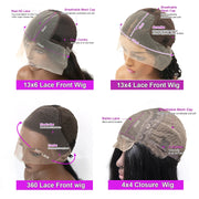 300% Density 40 46 Inch Deep Wave 13x6 HD Lace Front Human Hair Wig Loose Water Curly 13x4 Lace Frontal Wig Human Hair For Women