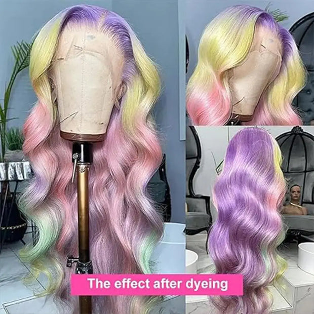 13x6 613 Blonde HD Lace Front Human Hair Wigs Brazilian Straight Human Hair Wigs For Women Transparent 13x6 Lace Frontal Wigs