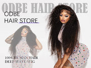 250% Density 13x6 36Inch Deep Wave Frontal Wig Transparent 13x5 HD Lace Frontal Human Hair Wigs Curly Human Hair Wigs For Women