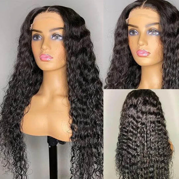 30 32 inch Transparent Deep Wave 13x6 Lace Front Human Hair Wigs 13x4 Lace Frontal Wig Human Hair Wigs 100% Human Hair Quality
