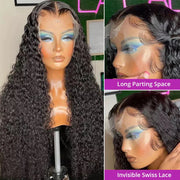300% Density 40 46 Inch Deep Wave 13x6 HD Lace Front Human Hair Wig Loose Water Curly 13x4 Lace Frontal Wig Human Hair For Women