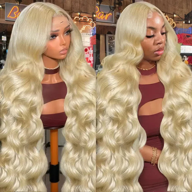 30 36 Inch Real 220% Density Wavy Honey Blonde 613 HD Lace Frontal Wigs 13x4 13x6 Brazilian Body Wave Human Hair Wigs For Women