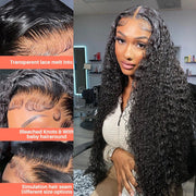 13x6 13x4 Kinky Curly Lace Front Human Hair Wigs Brazilian Deep Wave Frontal Wig For Women 100% Natural Human Hair Wigs On Sale