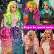 613 Blonde Lace Front Human Hair Wigs Indian Body Wave 13x6 HD Lace Frontal Human Hair Wigs Transparent Lace Wigs for Women