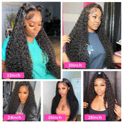 13x6 13x4 Kinky Curly Lace Front Human Hair Wigs Brazilian Deep Wave Frontal Wig For Women 100% Natural Human Hair Wigs On Sale