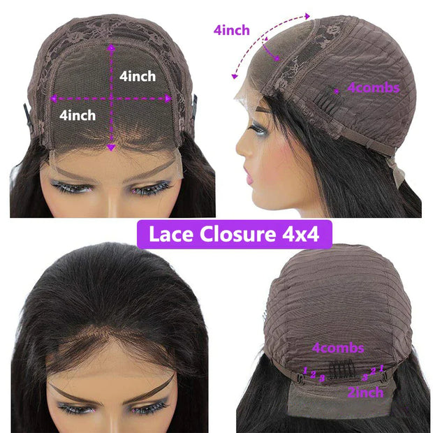 30 32 inch Transparent Deep Wave 13x6 Lace Front Human Hair Wigs 13x4 Lace Frontal Wig Human Hair Wigs 100% Human Hair Quality