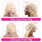 30 36 Inch Real 220% Density Wavy Honey Blonde 613 HD Lace Frontal Wigs 13x4 13x6 Brazilian Body Wave Human Hair Wigs For Women