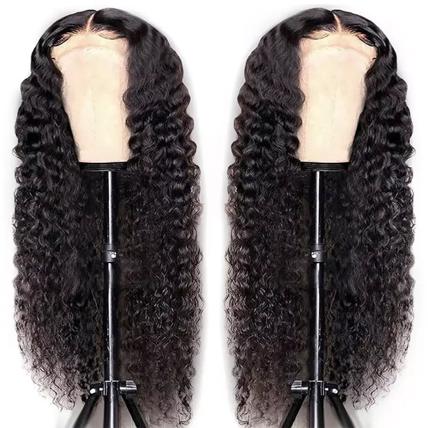 30 32 inch Transparent Deep Wave 13x6 Lace Front Human Hair Wigs 13x4 Lace Frontal Wig Human Hair Wigs 100% Human Hair Quality