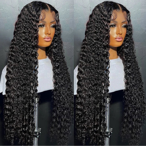 30 32 inch Transparent Deep Wave 13x6 Lace Front Human Hair Wigs 13x4 Lace Frontal Wig Human Hair Wigs 100% Human Hair Quality