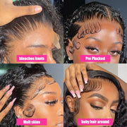 30 32 inch Transparent Deep Wave 13x6 Lace Front Human Hair Wigs 13x4 Lace Frontal Wig Human Hair Wigs 100% Human Hair Quality