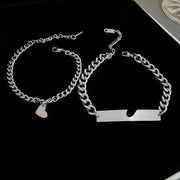 Men's And Women's Titanium Steel Love Bracelets